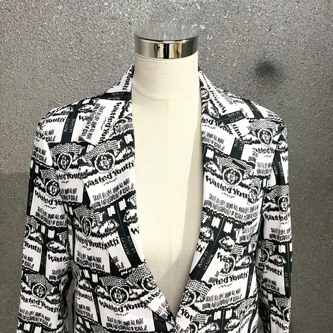 美品 wasted youth セットアップ ジャケット ズボン