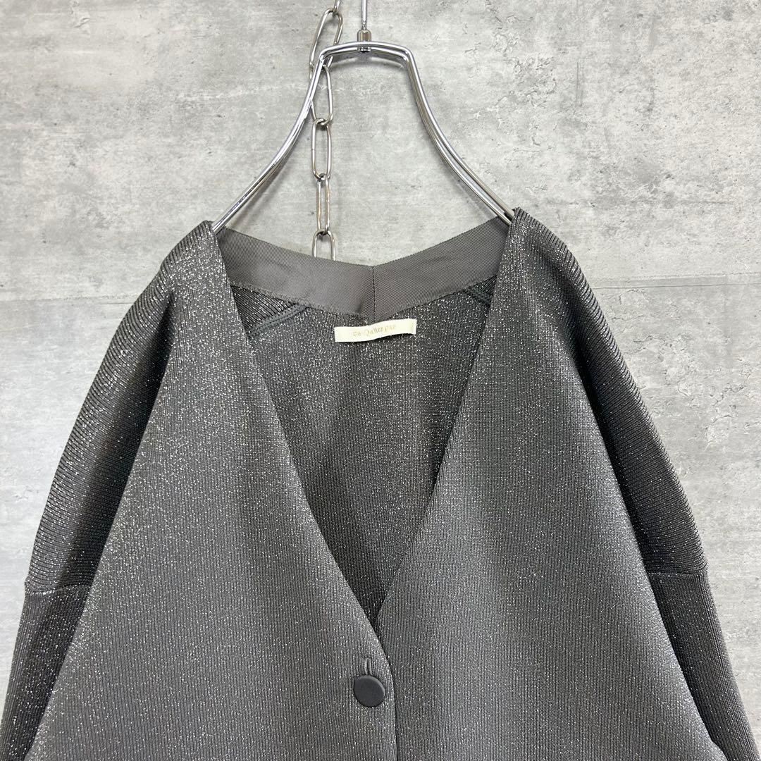 ほぼ未使用　ne Quittez pas ヌキテパ ラメ ニットカーディガン