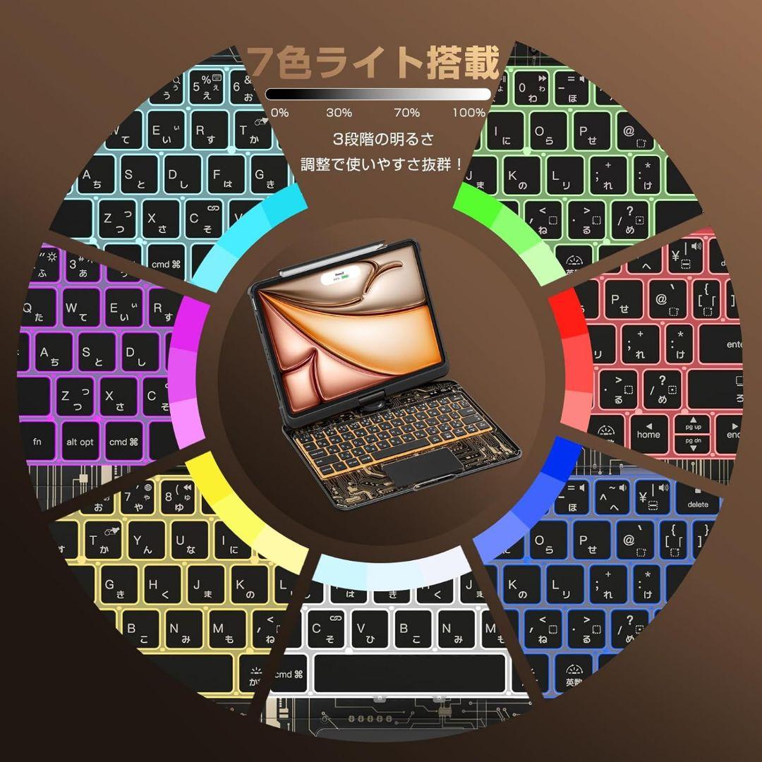 iPad 10.2インチ マジックキーボード ケース 日本語配置 360度回転式