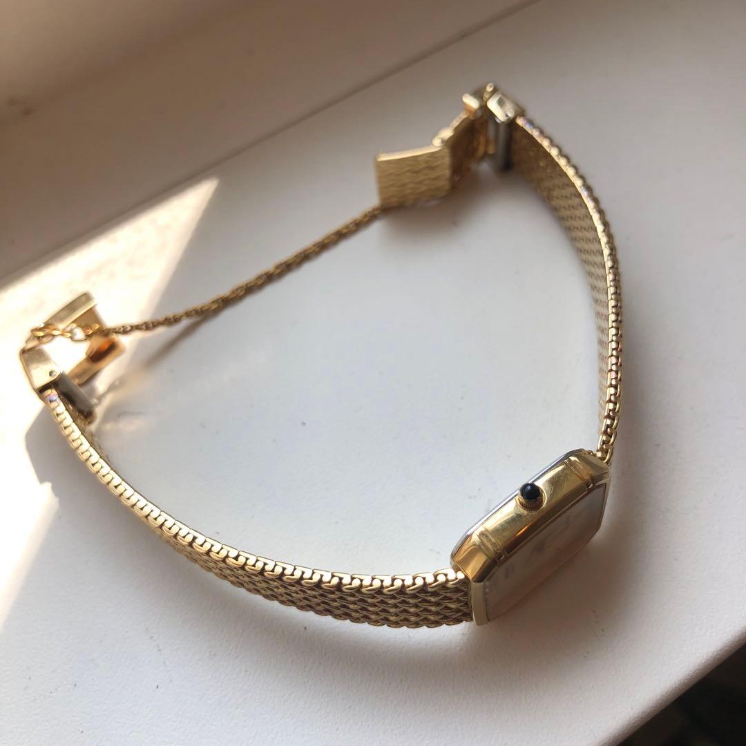 【極上品】SEIKO セイコー　Exceline ゴールドクォーツ時計　稼働品