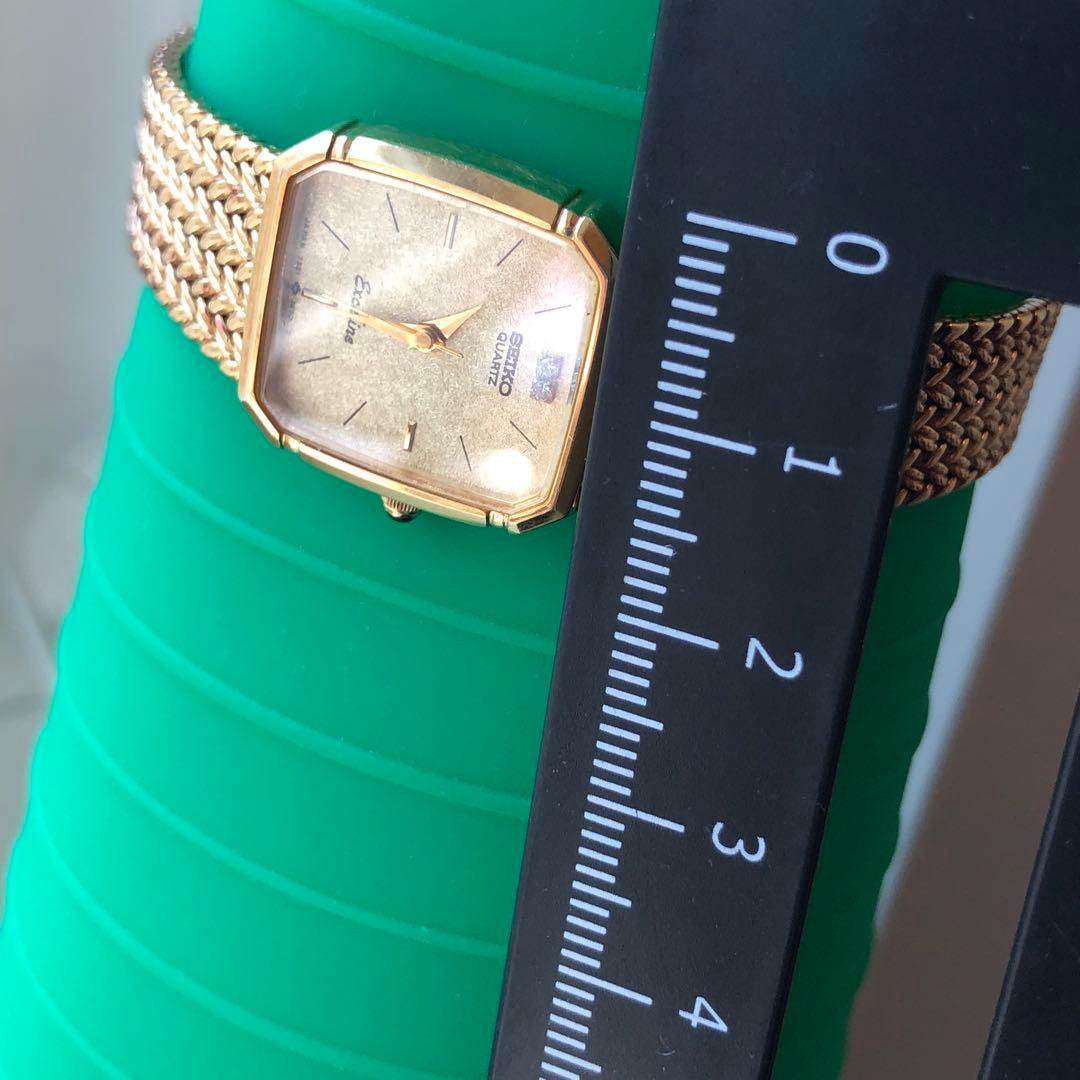 【極上品】SEIKO セイコー　Exceline ゴールドクォーツ時計　稼働品