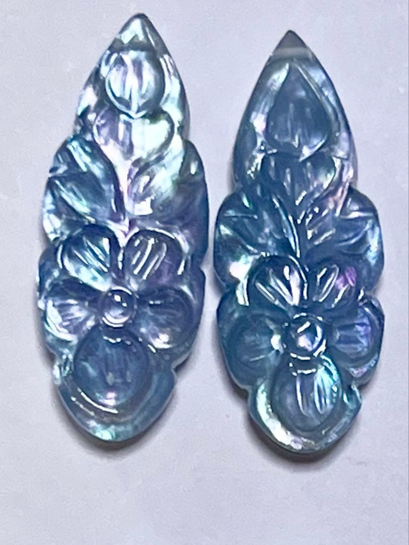 ★daisy★❤️ プルームアゲート　ダブレットオーロラ　14kgfピアス