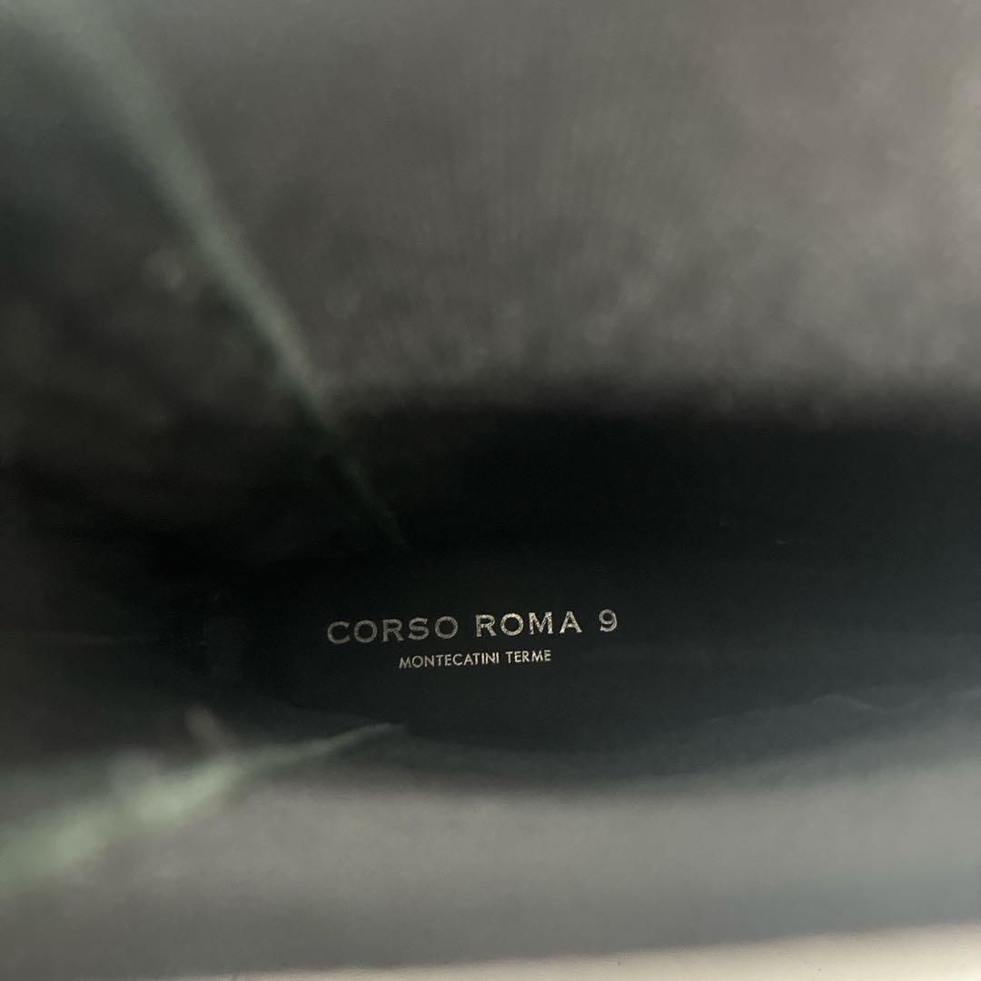 【美品】コルソローマ サイドゴアブーツ 38 チェルシー トラックソール 黒