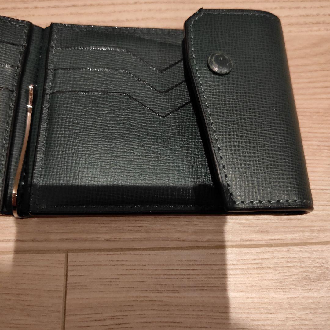 Valextra ダークグリーン マネークリップ　グリップ