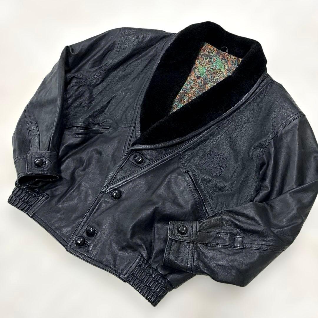 ✨希少 ヴィンテージ LANVIN ランバン 羊革×ムートン ジャケット ラム