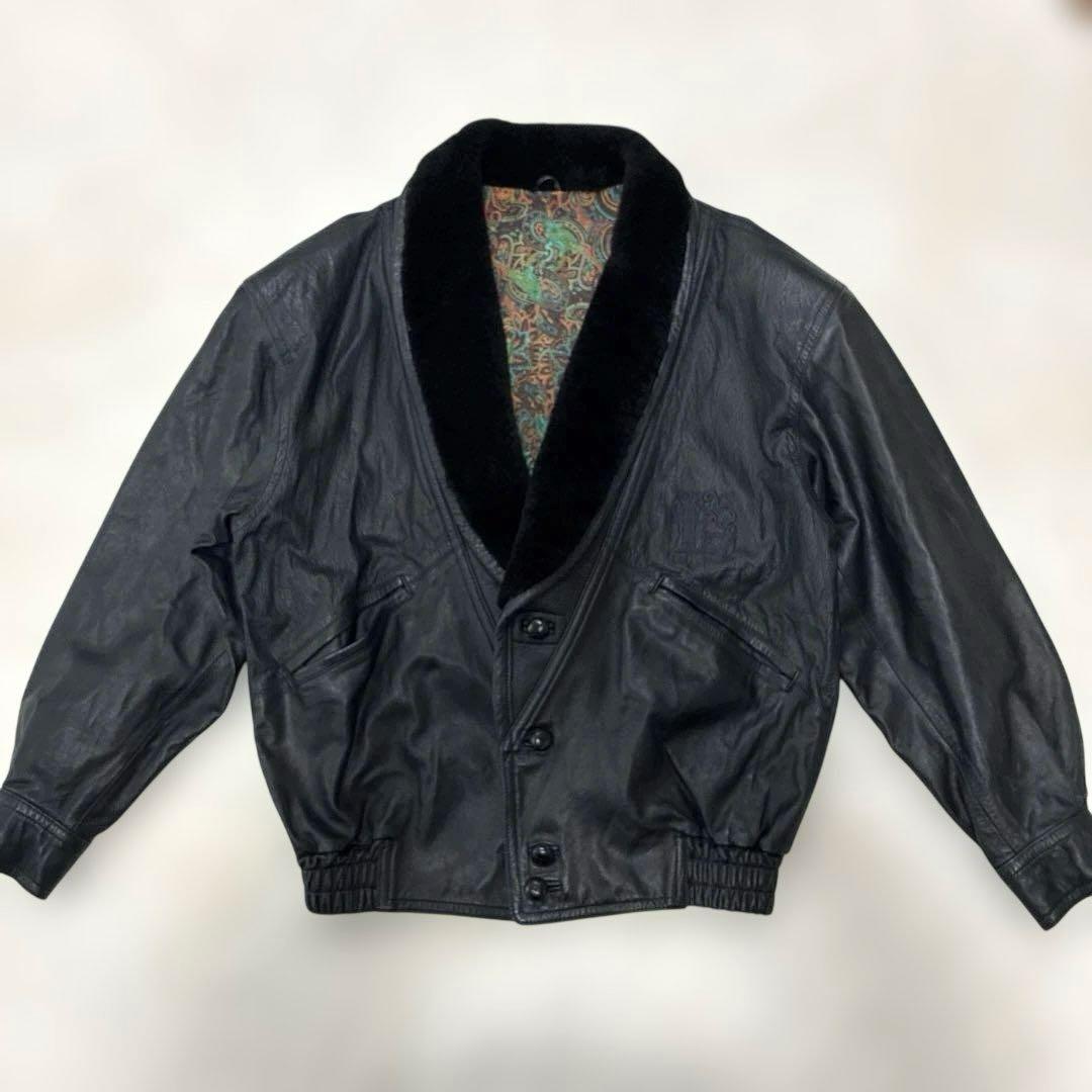 ✨希少 ヴィンテージ LANVIN ランバン 羊革×ムートン ジャケット ラム