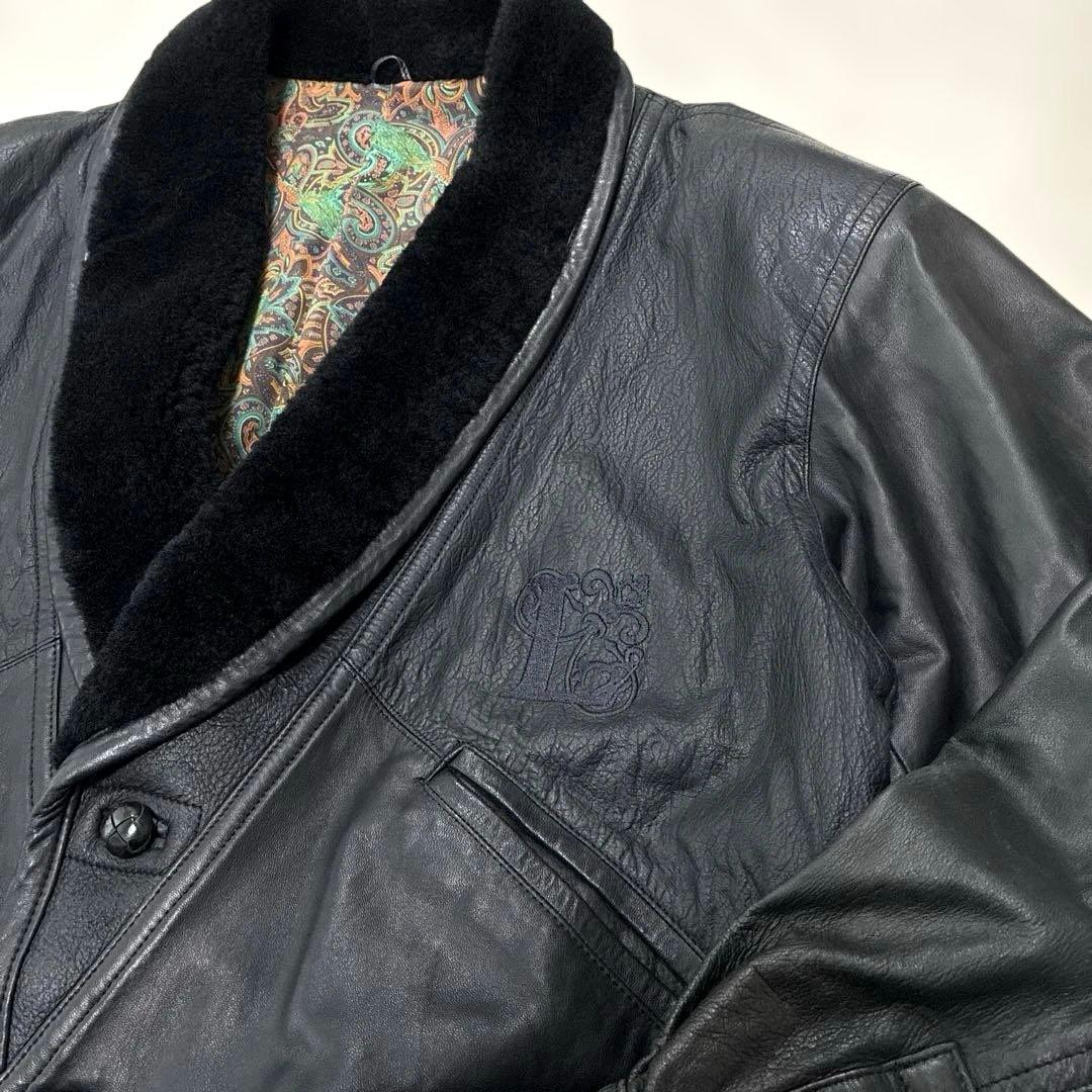 ✨希少 ヴィンテージ LANVIN ランバン 羊革×ムートン ジャケット ラム