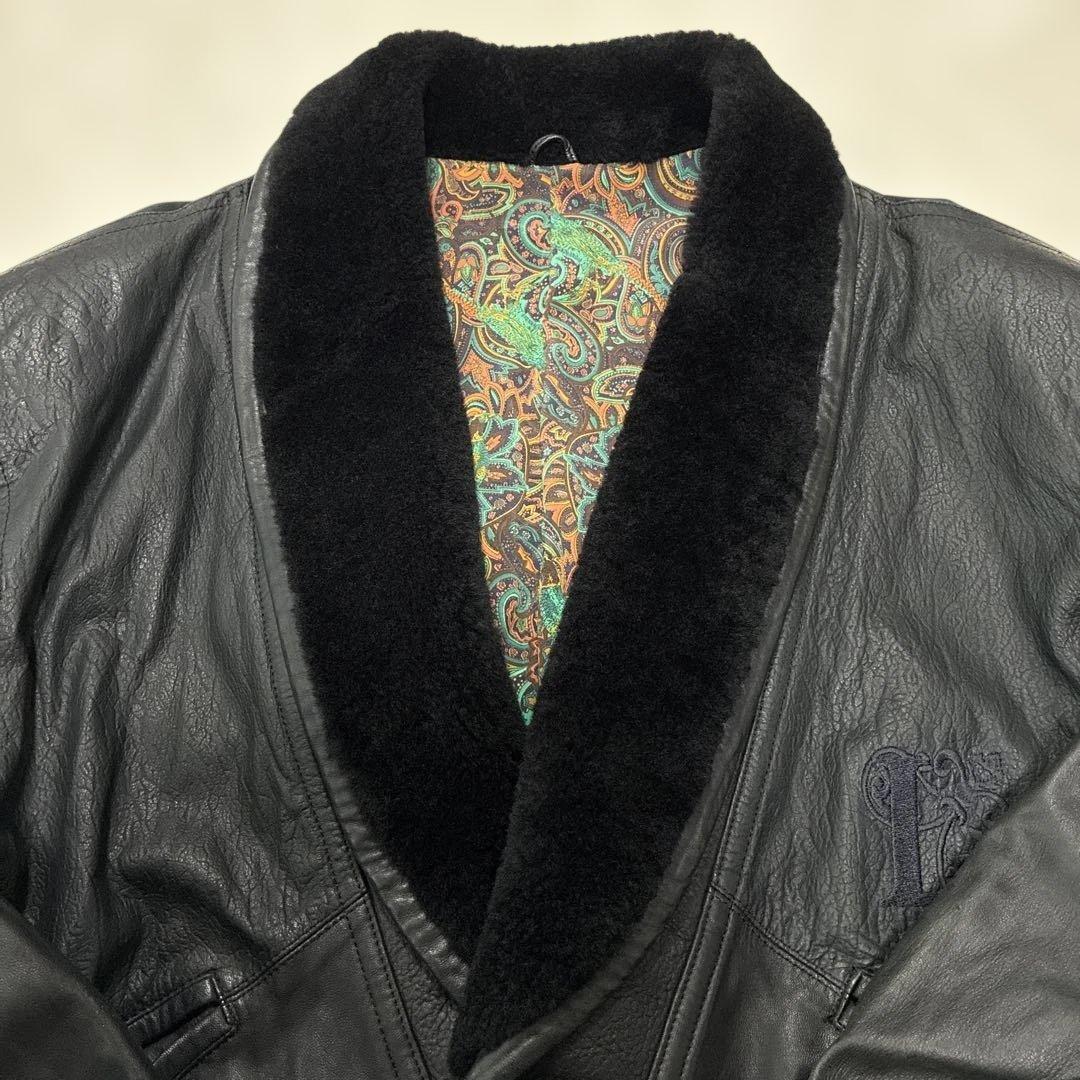 ✨希少 ヴィンテージ LANVIN ランバン 羊革×ムートン ジャケット ラム