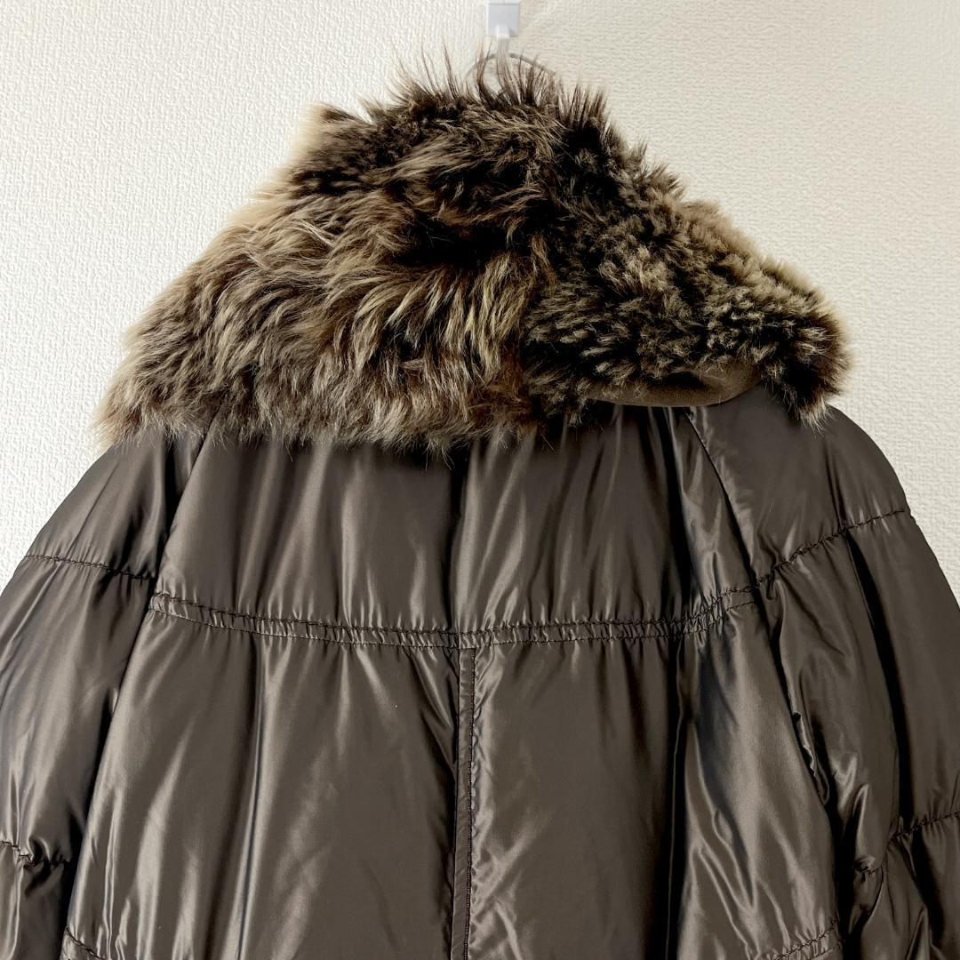 デュアルビュー L ヴィオランティ ムートン グースダウン ダウンコート 伊製