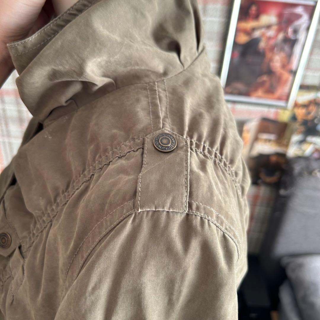 00s y2k 軍風装飾シャーリングミリタリーコート フェアリーグランジアメカジ