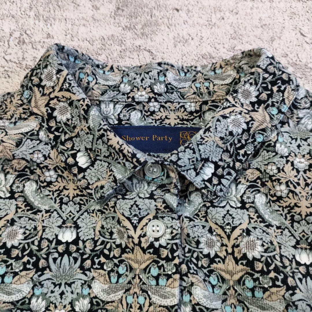 24AW 極美品 シャワーパーティー コーデュロイリバティシャツ いちご泥棒
