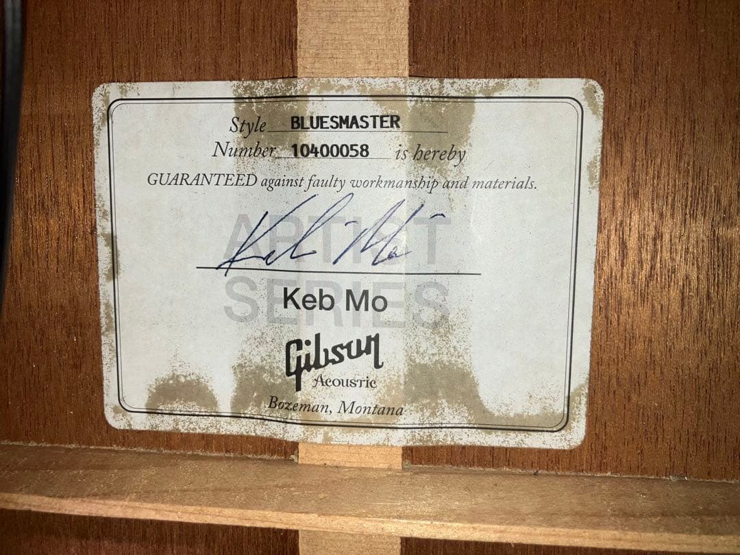 jijibabaギブソン　keb'mo Blues master