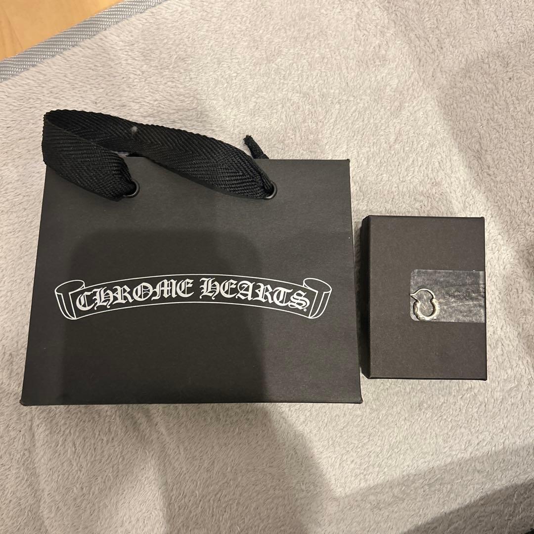 値下げ　クロムハーツ　タイニースクロールフープシルバーピアス