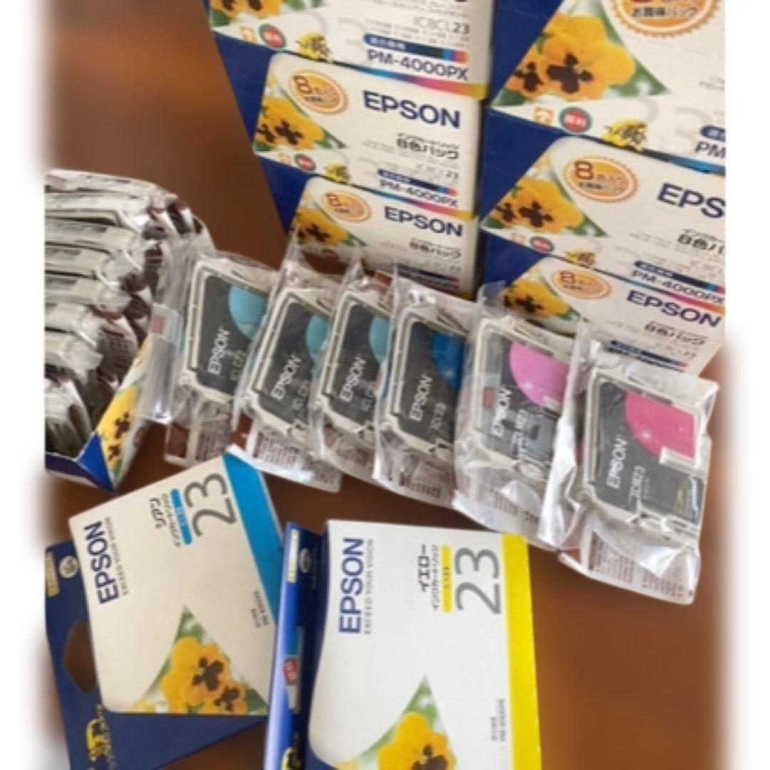 IC8CL23プリンタインク8色入り5パックバラ16本 機種PM-4000PX