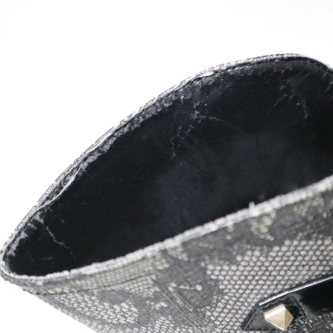 ヴァレンティノ レインブーツ 長靴 レース 刺繍 スタッズ ベルト ロング 38