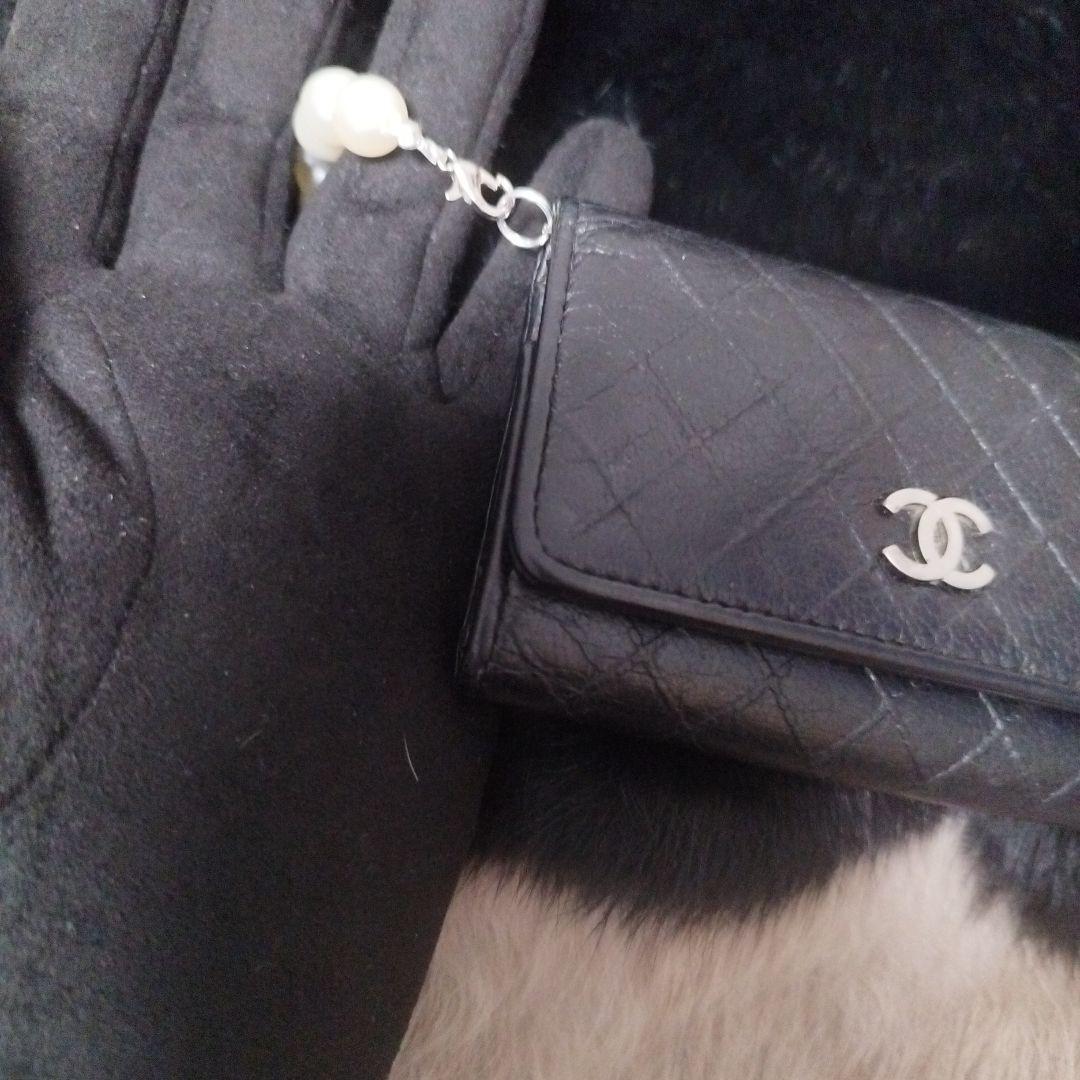 CHANEL ブラック　キーケース