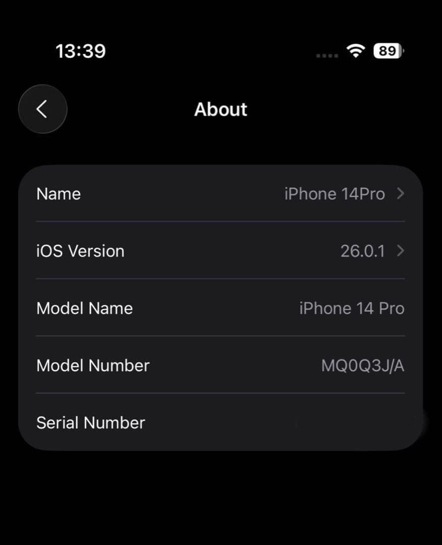 Apple iPhone 14 Pro スペースブラック