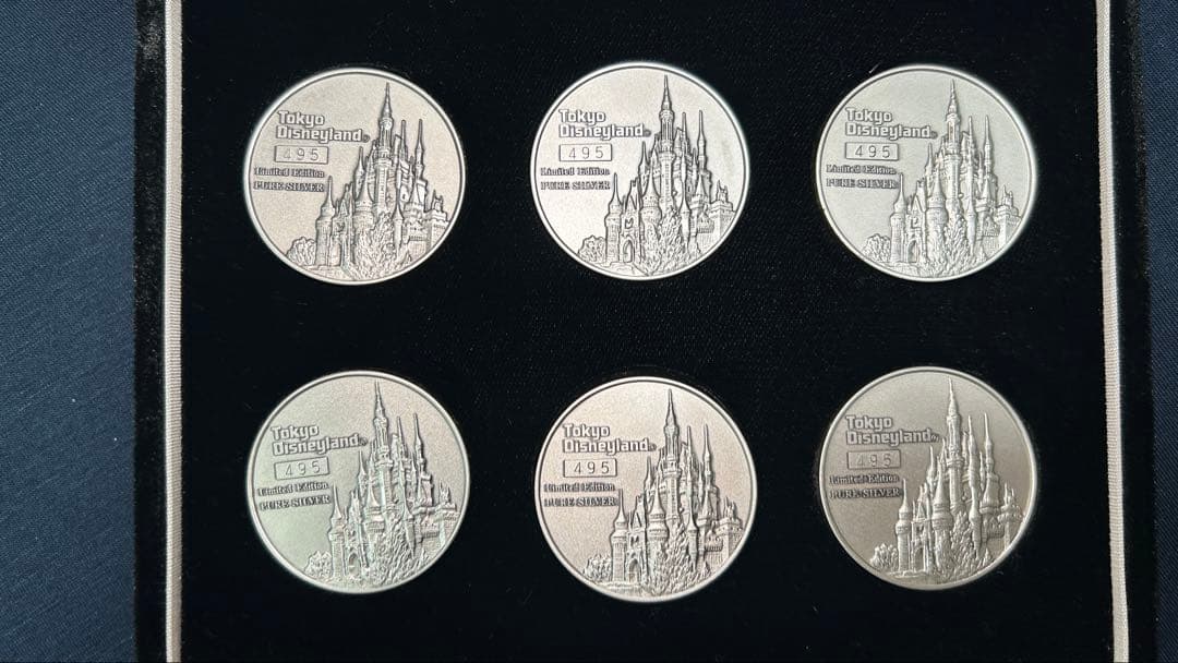 純銀製メダルセット　ミッキーマウス　ムービーメモリーズ