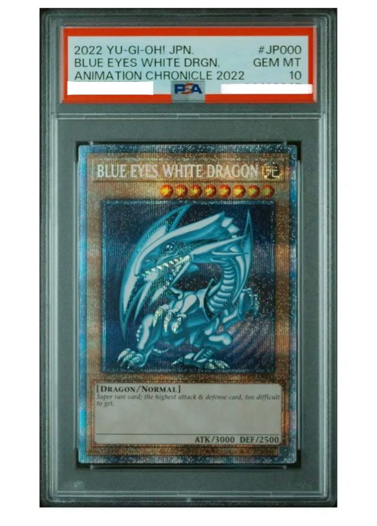 遊戯王PSA10 青眼の白龍 英語表記 アニメーションクロニクル2022