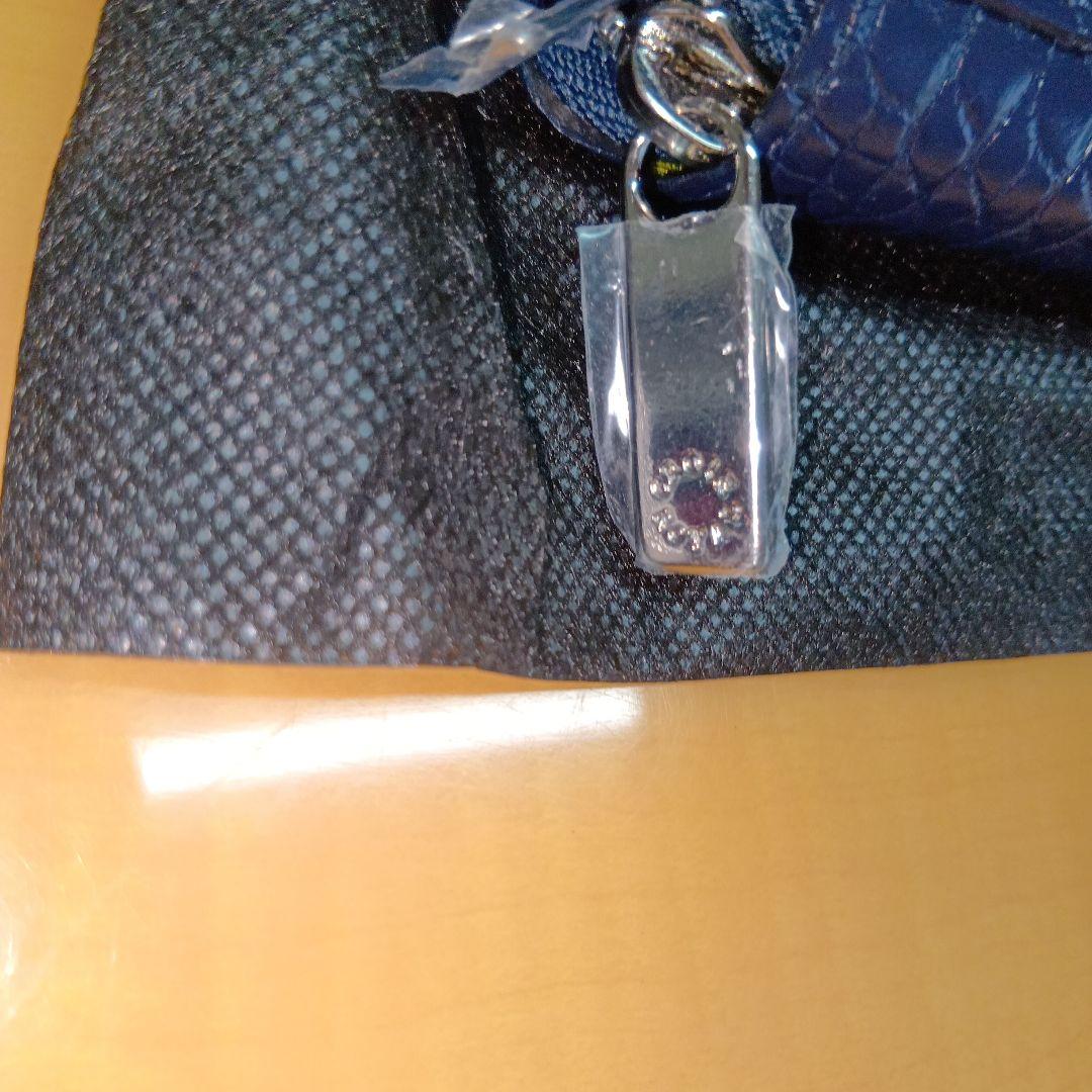 新品・CROIX 　クロワ・ロワイヤル　ネイビー　本ワニ皮・長財布