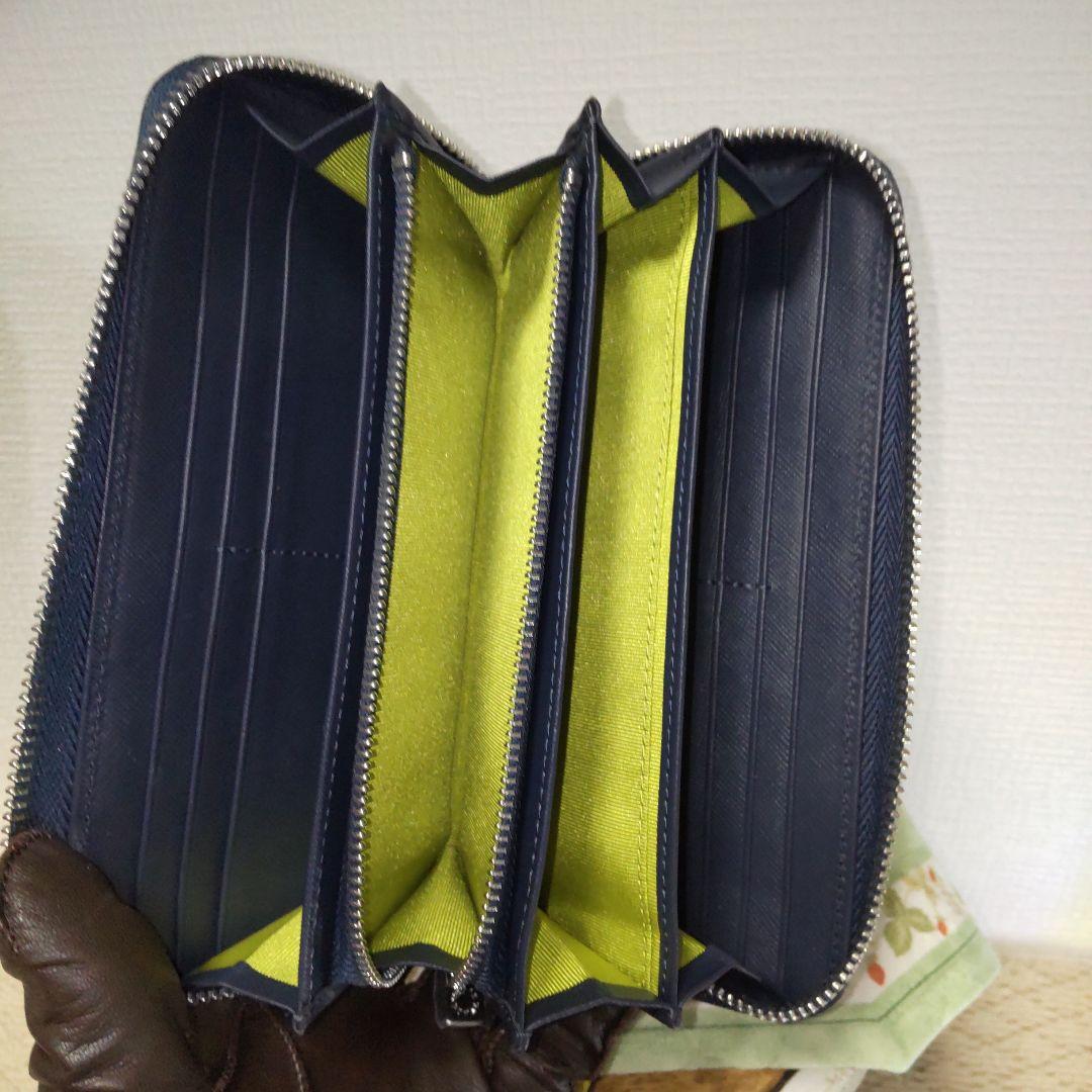 新品・CROIX 　クロワ・ロワイヤル　ネイビー　本ワニ皮・長財布