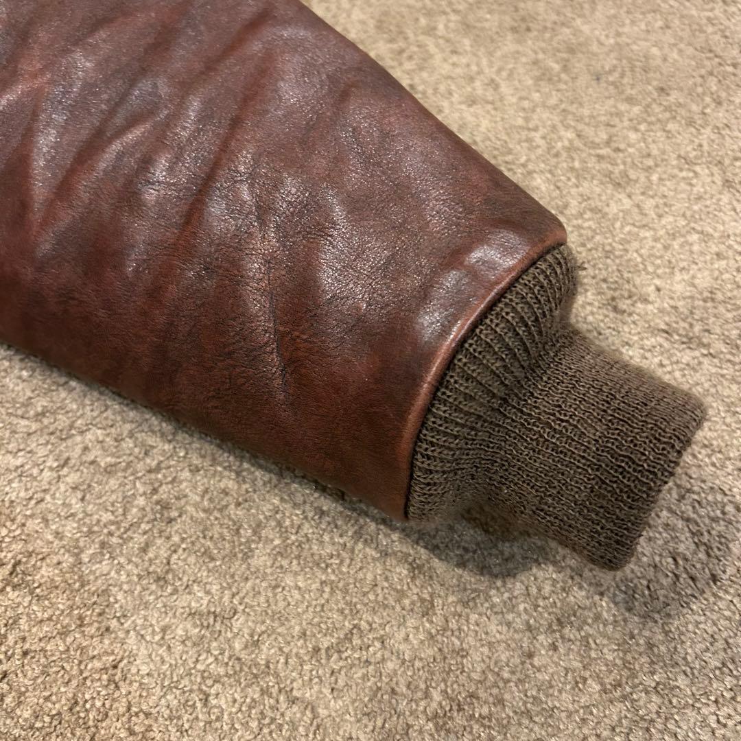 【美品】バズリクソンズ　A-2 サイズ38 ブロンコハイド　アニリン仕上