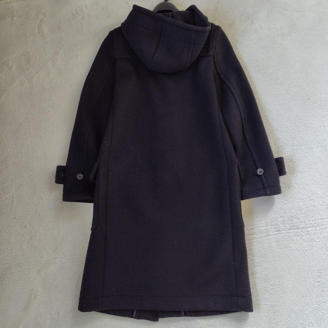 極美品　ハイク ヘリンボーン ホワイトトグル ダッフルコート ロング丈 1