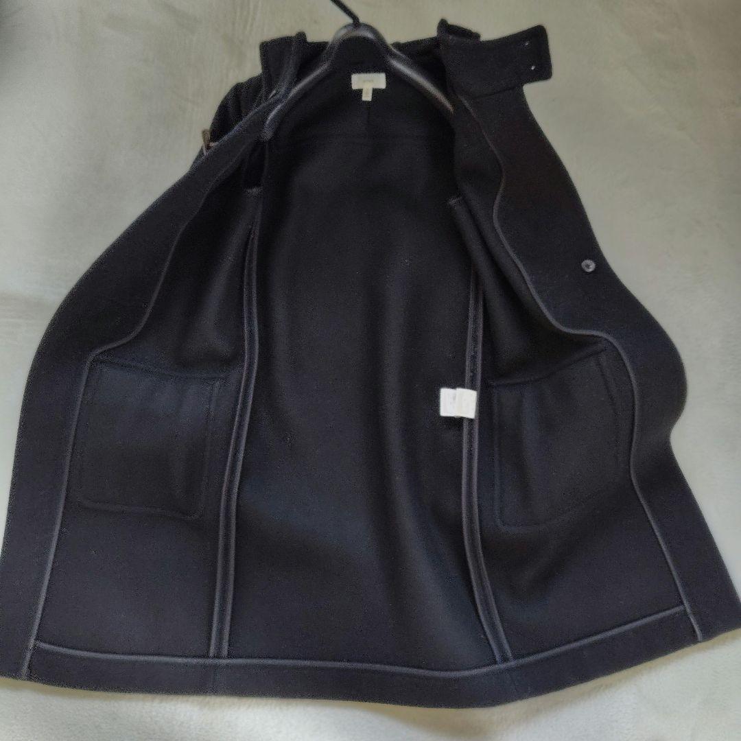 極美品　ハイク ヘリンボーン ホワイトトグル ダッフルコート ロング丈 1