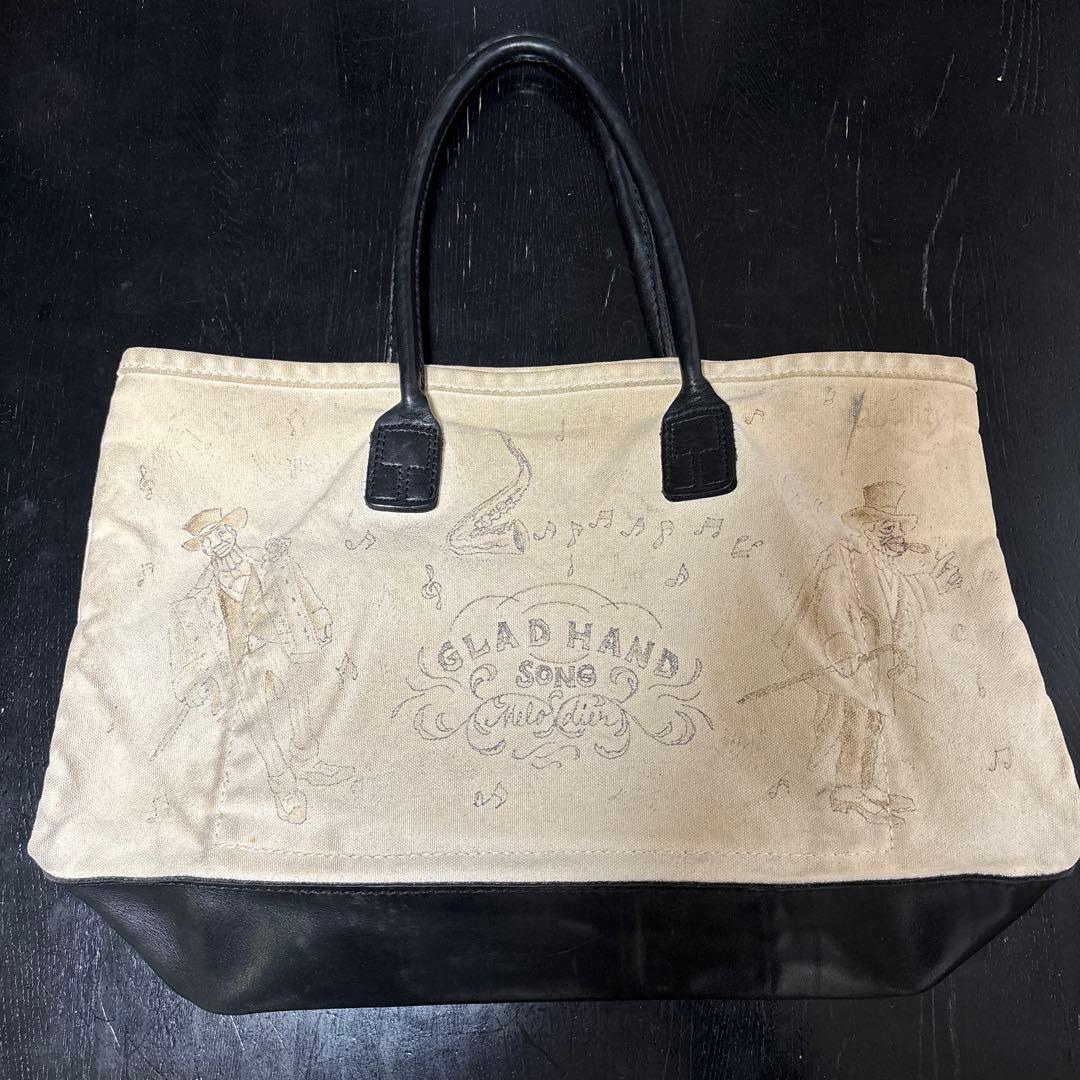 GLAD HAND ×HERITAGE ハンドペイントトートバッグ