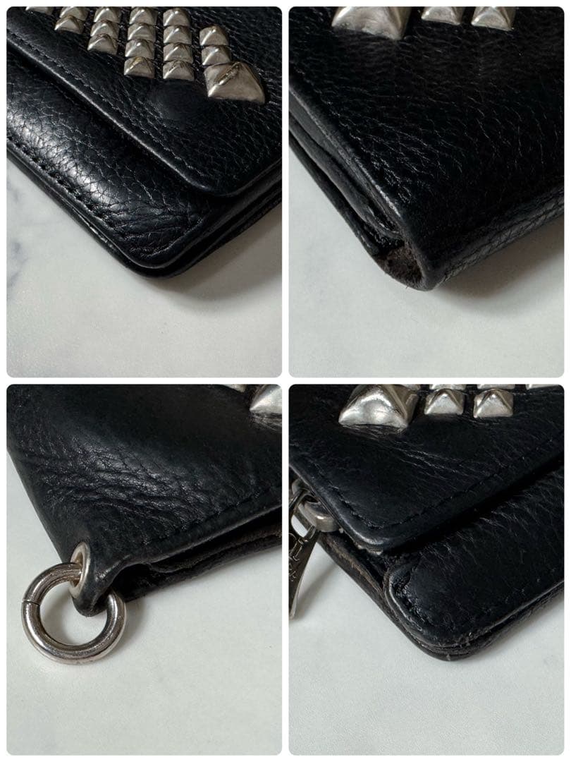 Pashifismd777さま　【美品】キャリー　長財布　STUDS LEAT