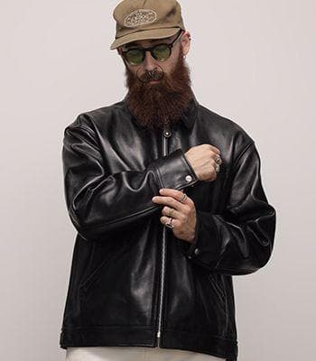 schott ショット　レザートラッカージャケット　ライダース　ラムスキン　M