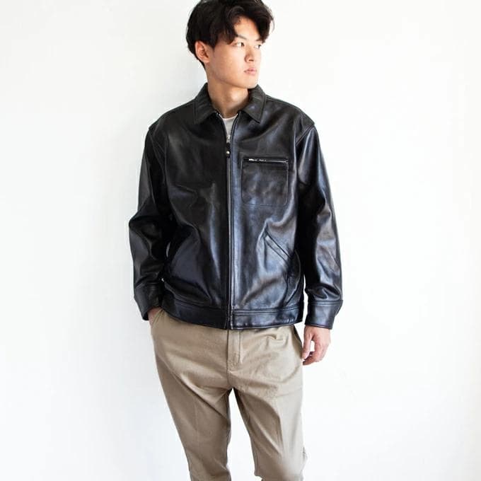 schott ショット　レザートラッカージャケット　ライダース　ラムスキン　M