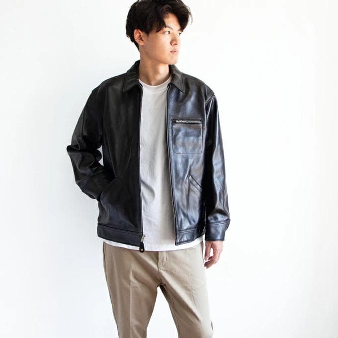 schott ショット　レザートラッカージャケット　ライダース　ラムスキン　M