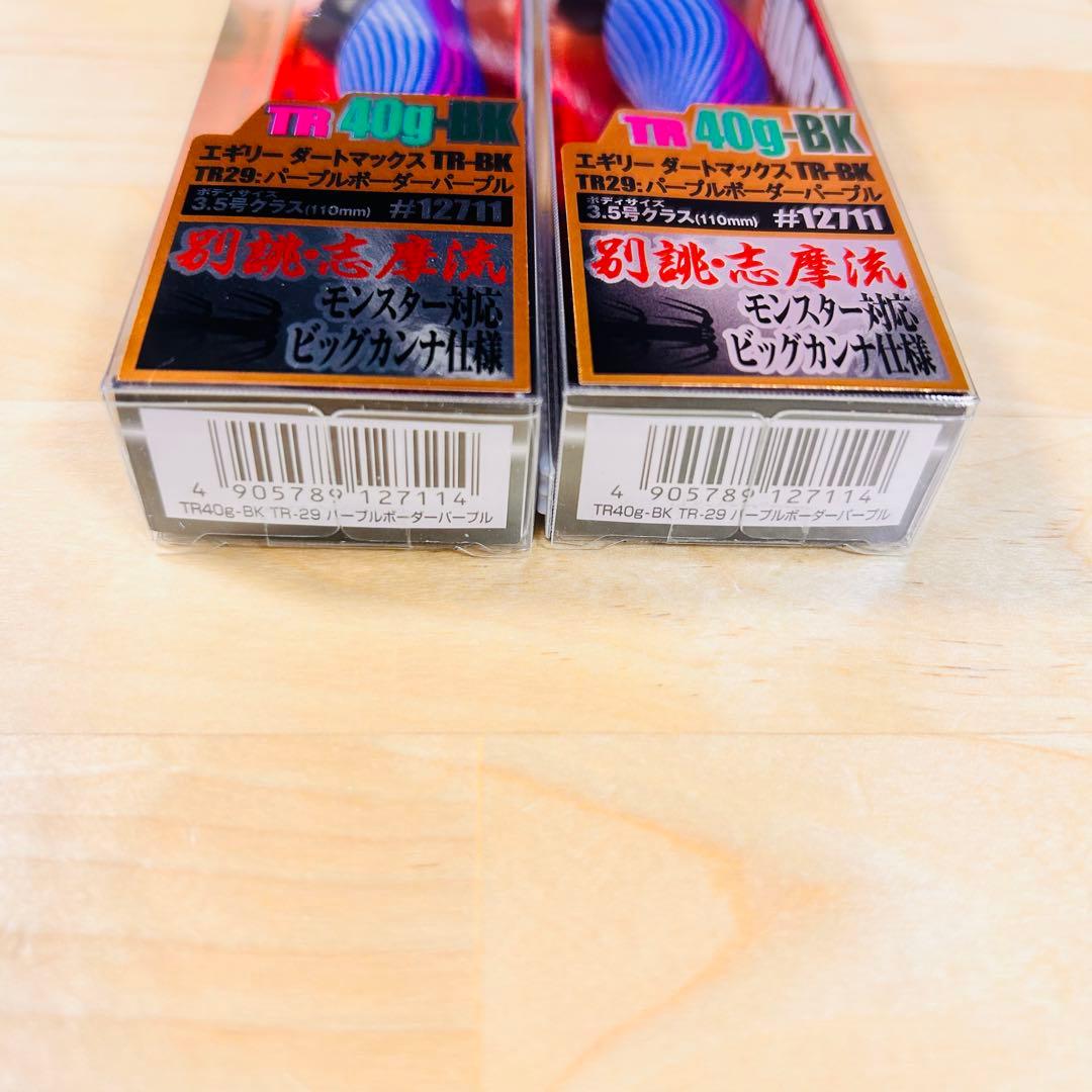ダートマックス TR 40g-BK TR29 パープルボーダーパープル 2本