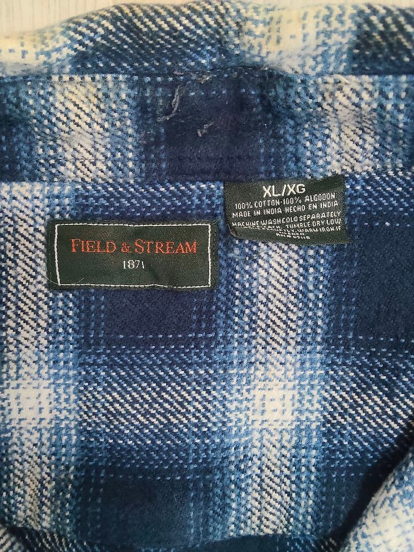 古着 FIELD&STREAM オンブレチェック 長袖 フランネル