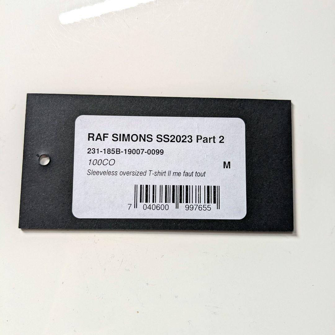 トップス RafSimons Sleeveless Oversized T-Shirt