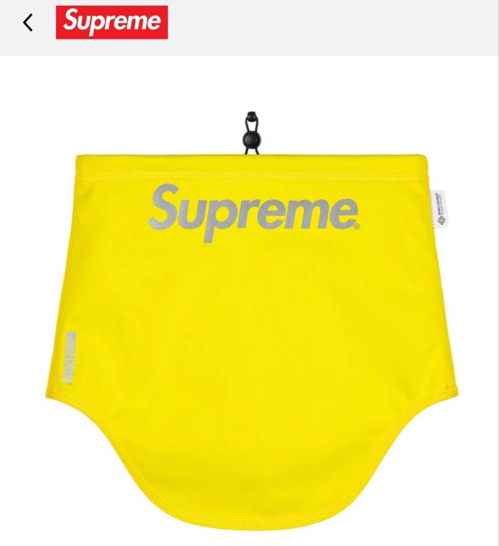シュプリームWINDSTOPPER® Neck Gaiter カラーYellow