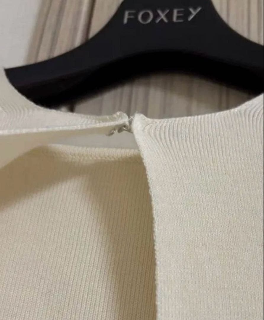 専用ですフォクシー♡ツインニット　ホワイト38 グレースウール