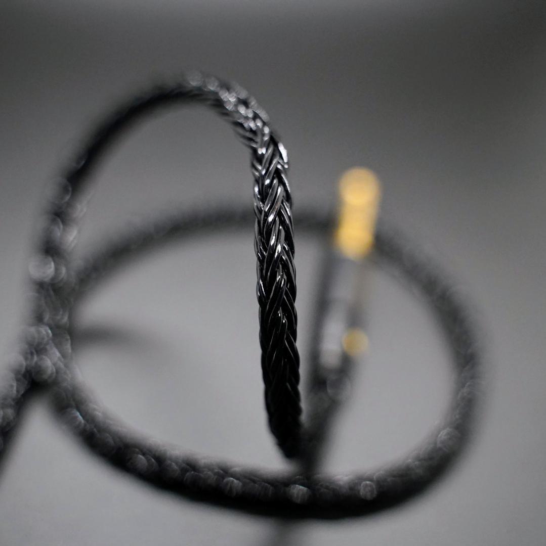 超高評価! SONY MDR-1A 用 最高スペック16芯 OCC銀メッキ 黒