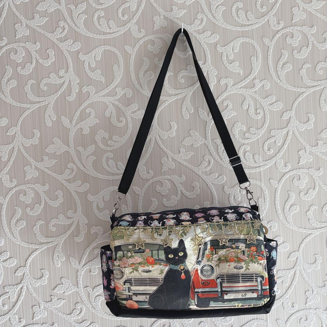 美和っち様オーダーページ♡ボストンバッグ♡ハンドメイド♡ジョリーフルール♡猫柄