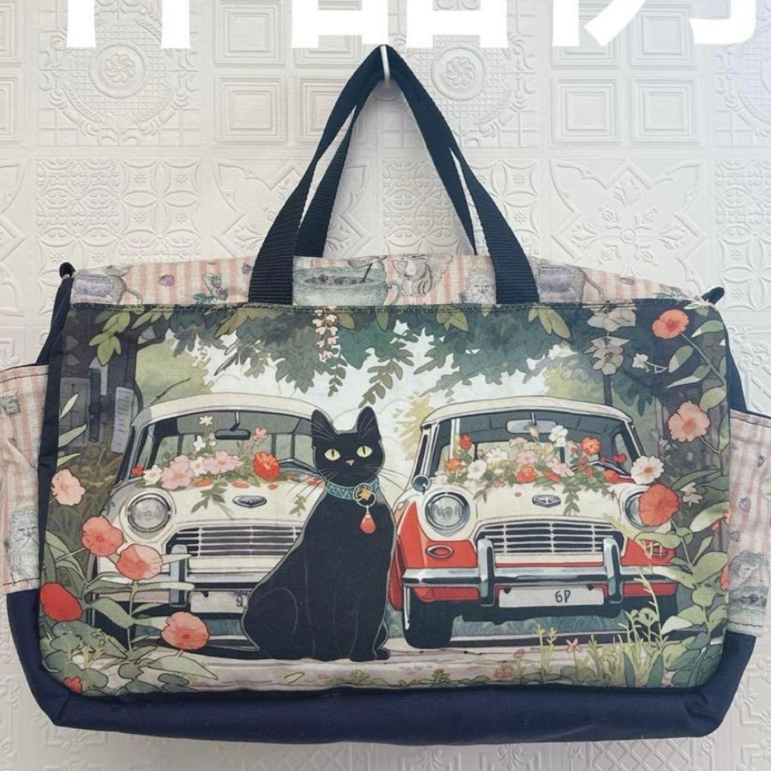 美和っち様オーダーページ♡ボストンバッグ♡ハンドメイド♡ジョリーフルール♡猫柄