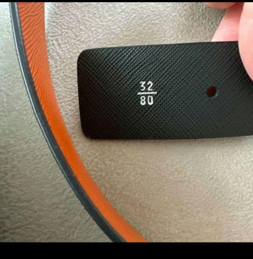 定価半額　PRADA　リバーシブル サフィアーノレザー ベルト