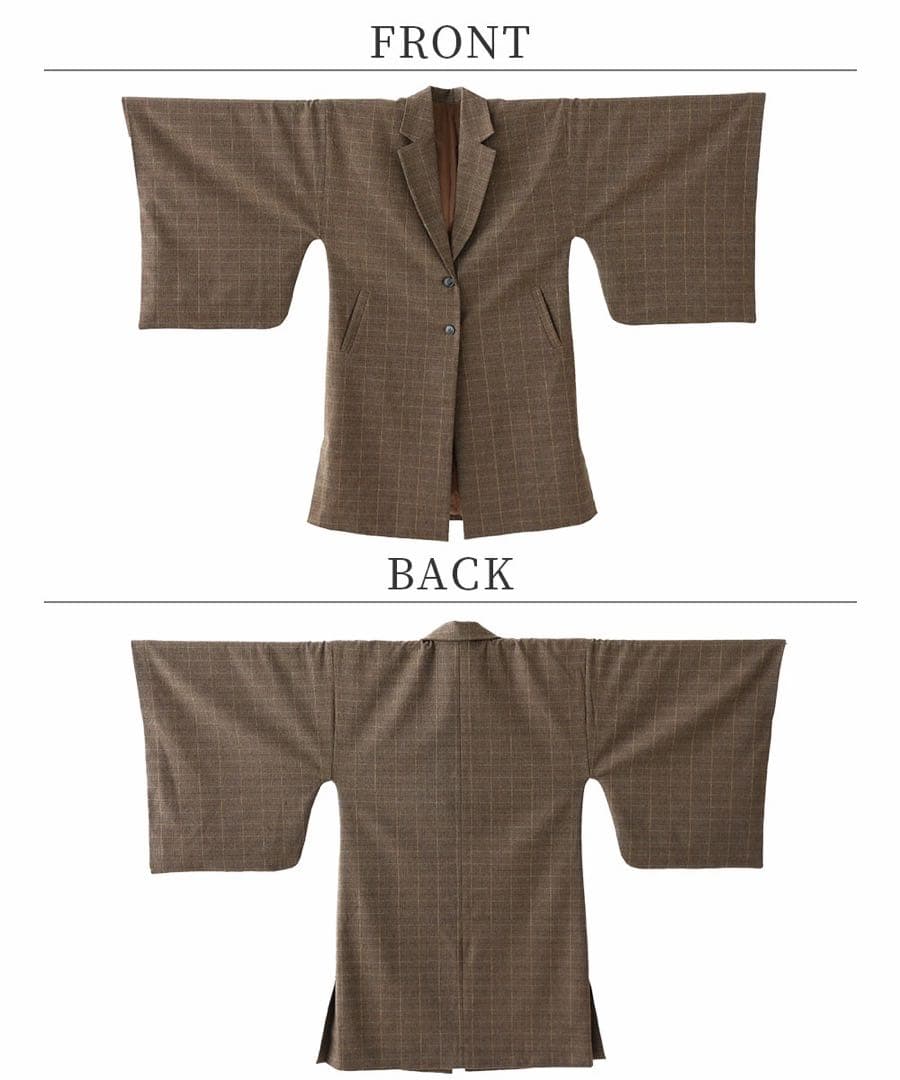 【ITOWATO 花月コラボ】和+コート 女性用 チェスターコート 着物 和装