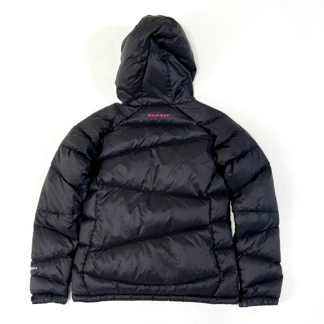 マムート アトラスフーデッドダウン ジャケット アウトドア ブラック ピンク M