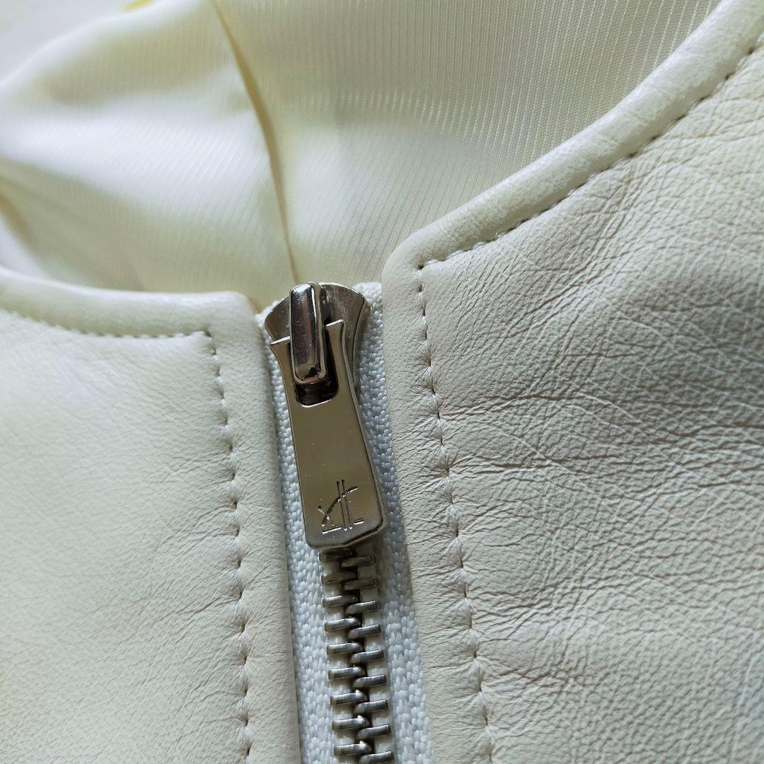 美品　ANAYI　近年モデル　34　ノーカラーレザージャケット