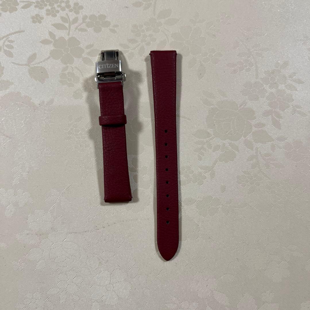シチズン 赤文字盤 時計 交換用ストラップ付き