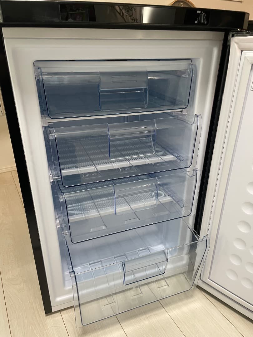 【2022年製】アイリスオーヤマ 冷凍庫 85L IUSD-9B-B ブラック