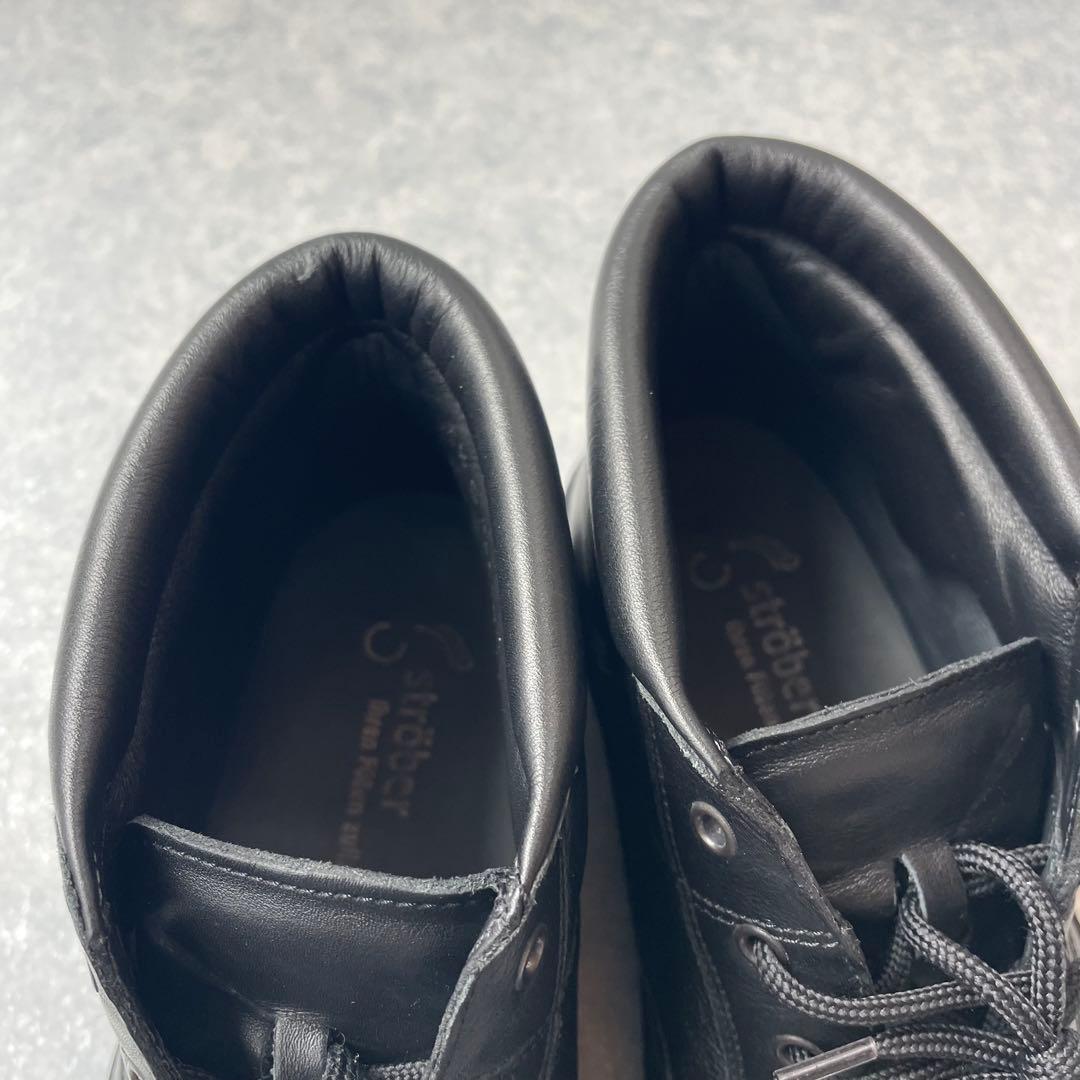 【極美品】strober ストロバー 定番人気モデル レザースニーカー 外反母趾