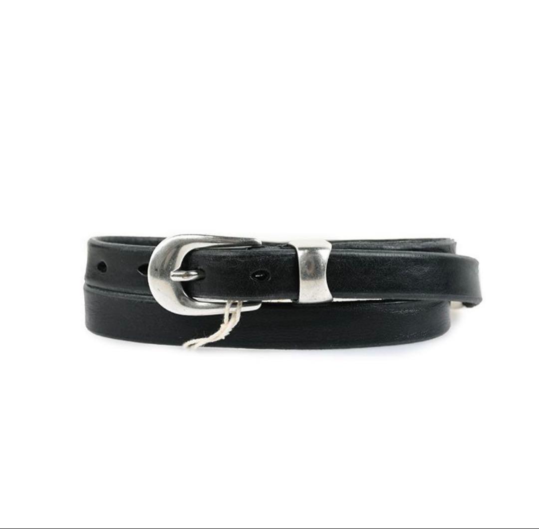 ourlegacy 2cm belt black サイズ80