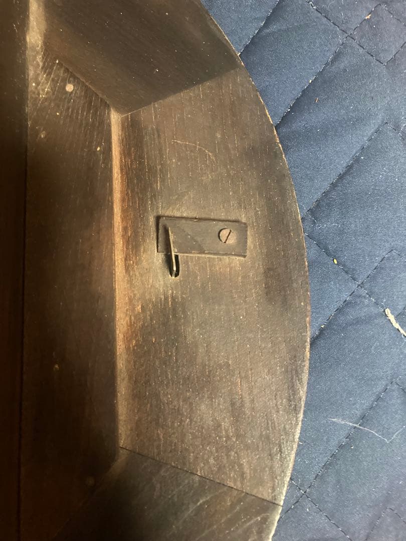 昭和レトロ SEIKOSHAゼンマイ式振り子時計 丸型　稼働品②